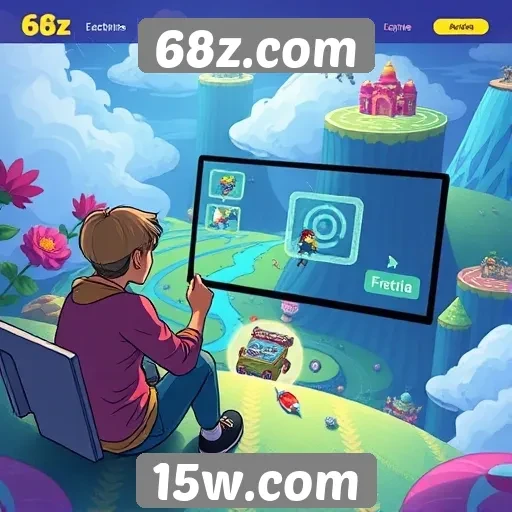 Experiência do usuário no site de jogos 68z.com